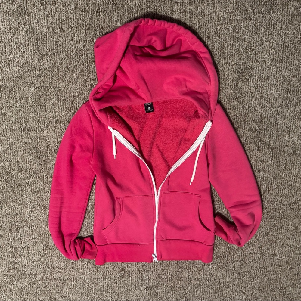 Pink Zip-Up Hoodie